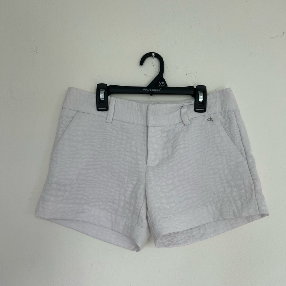 Calvin Klein white trousers short